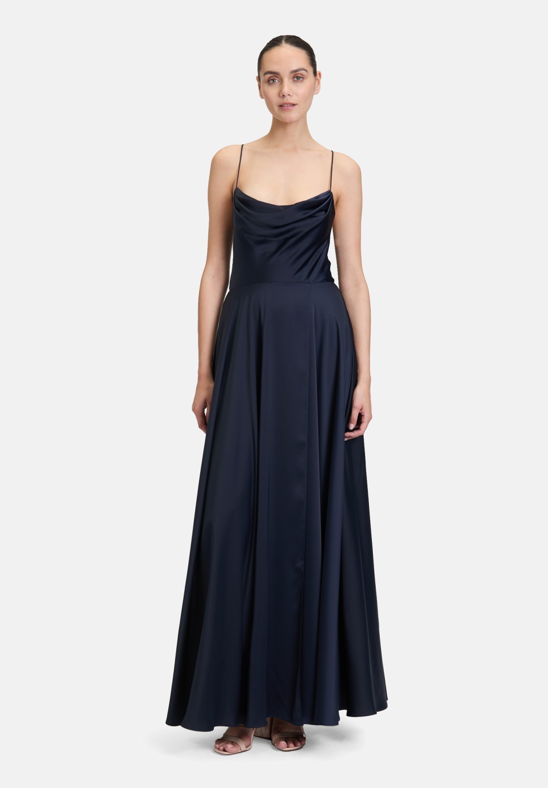 Vera Mont Abendkleid mit Wasserfallausschnitt