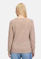 Cartoon Kaschmir-Pullover mit Rundhalsausschnitt