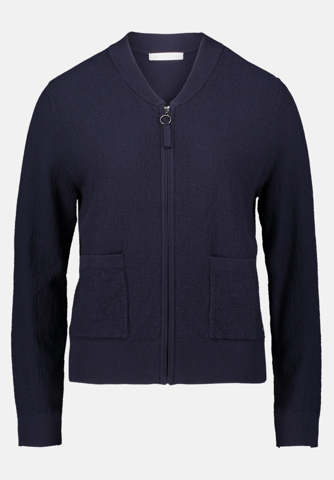 BETTY & CO Strick-Cardigan mit Reißverschluss