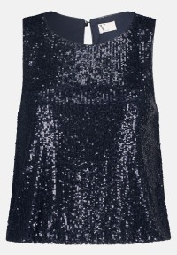 Vera Mont Pailletten-Top im Glitzer-Look