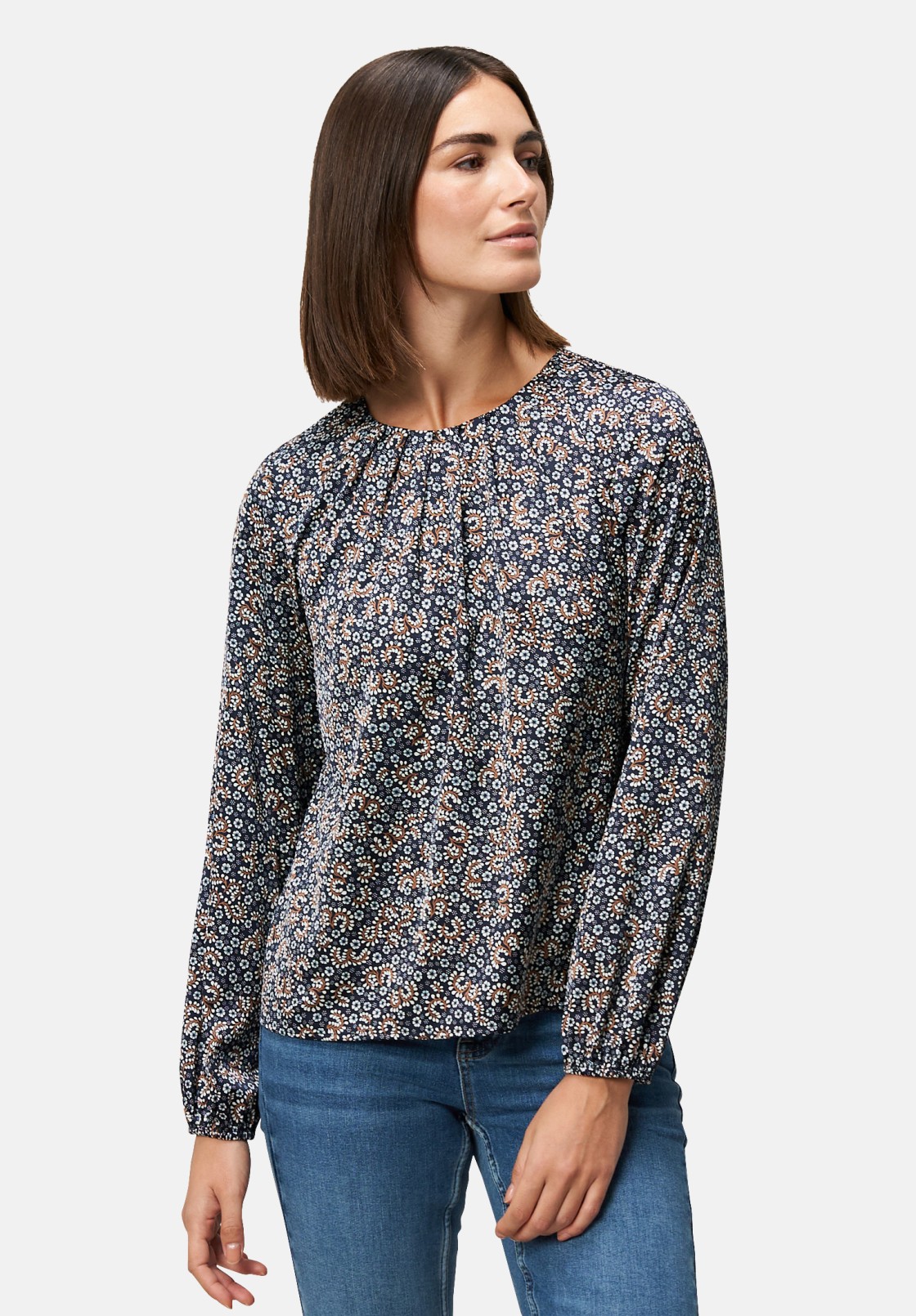 zero Satinbluse mit Paisleyprint | Betty Barclay