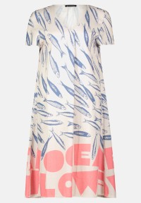 Betty Barclay Leinenkleid mit V-Ausschnitt