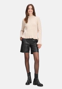 Cartoon Strickpullover mit Stehkragen