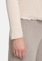 Cartoon Strick-Cardigan mit Fransen