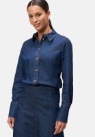 zero Jeanshemd mit Knopfleiste | Betty Barclay