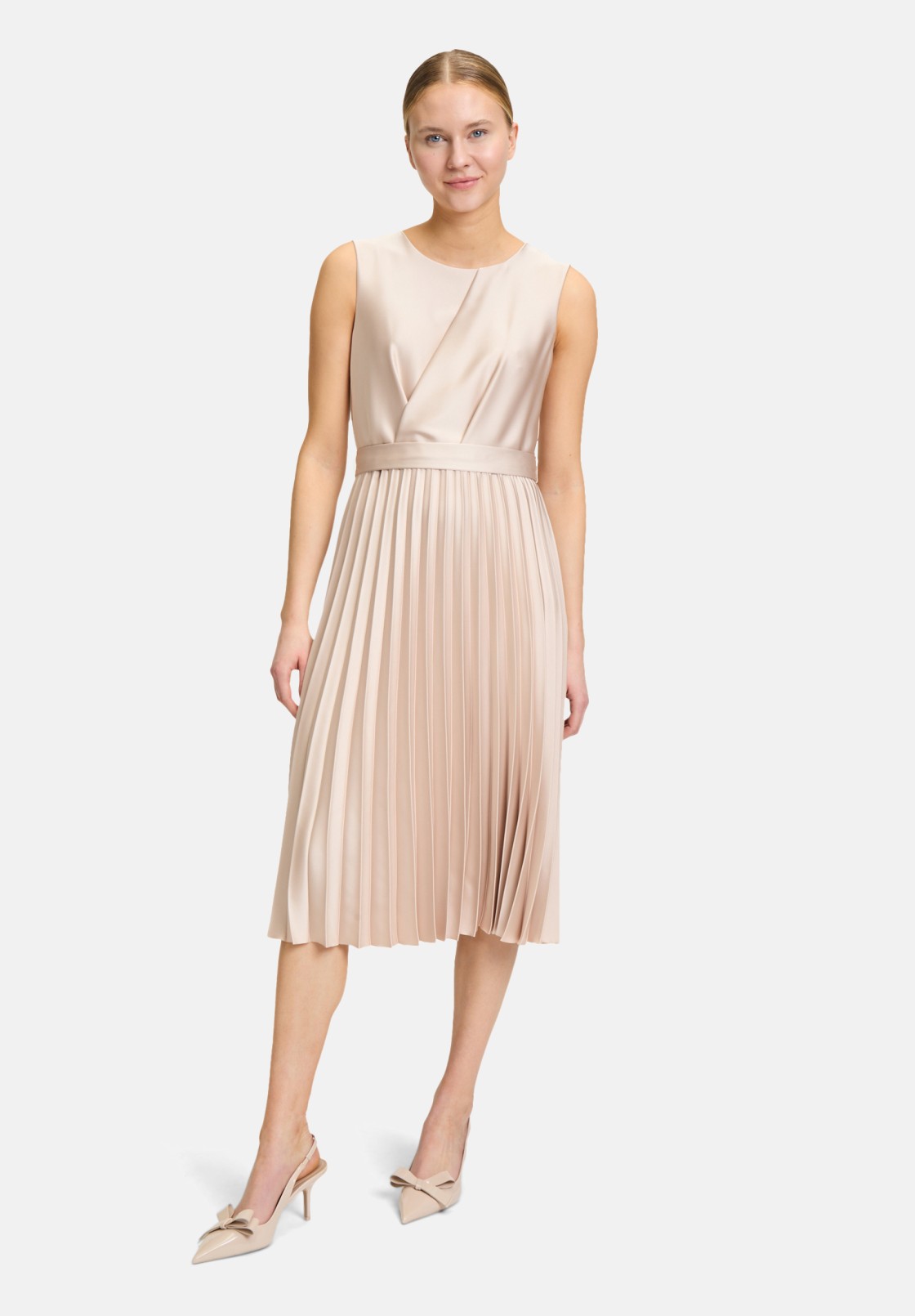 BETTY & CO Chiffonkleid mit Plissee