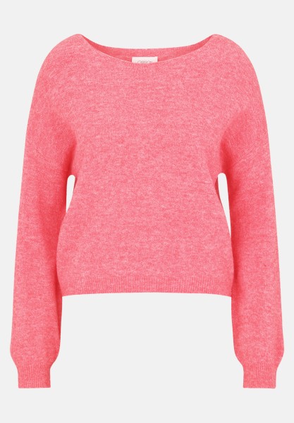 Cartoon Strickpullover mit Rundhalsausschnitt