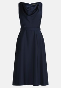 Vera Mont Cocktailkleid mit Wasserfallausschnitt