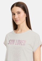Cartoon Printshirt mit Rundhalsausschnitt