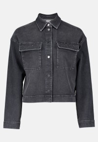 BETTY & CO Jeansjacke mit aufgesetzten Taschen