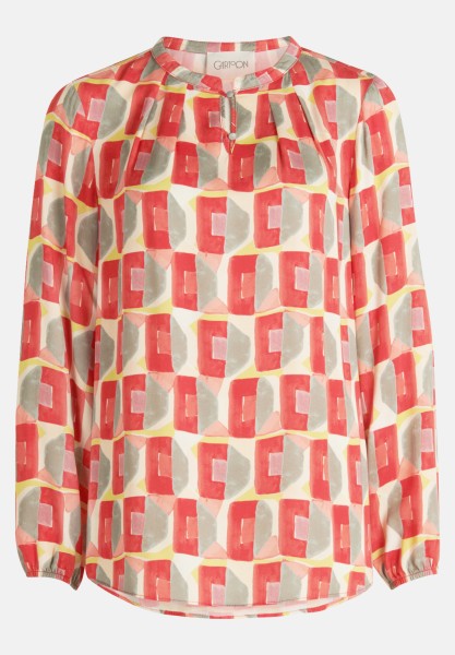 Cartoon Casual-Bluse mit Knöpfen