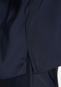 Vera Mont Satin-Bluse mit V-Ausschnitt