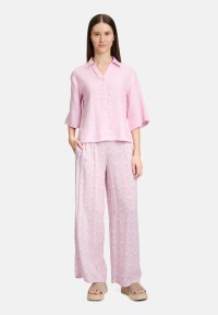 Cartoon Leinenbluse mit Kragen