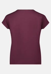 Cartoon Rundhals-Shirt mit Ärmelaufschlag