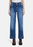 Cartoon Stretch-Jeans mit Stickerei