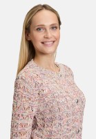 Cartoon Strick-Cardigan mit Rundhalsausschnitt
