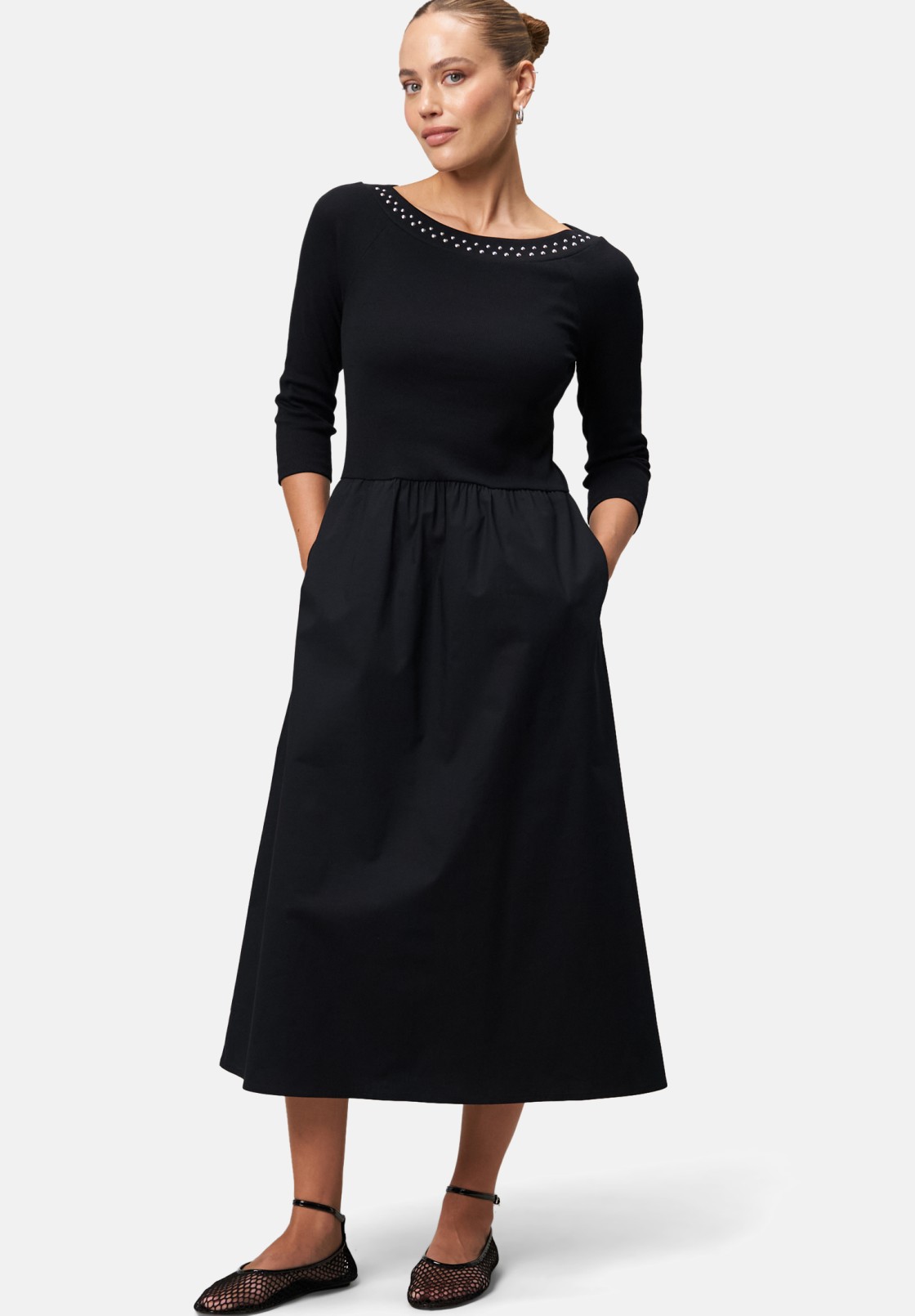 zero Midikleid A-Linie mit Nieten | Betty Barclay