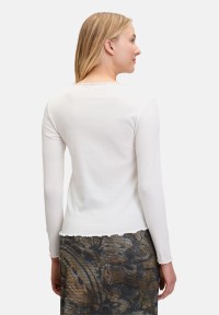 Cartoon Langarm-Shirt mit Kragen