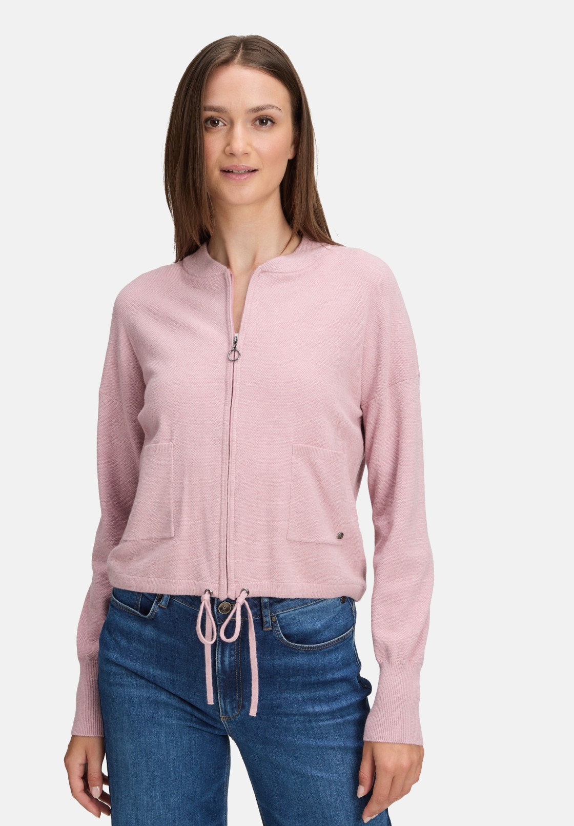 BETTY & CO Strick-Cardigan mit Reißverschluss