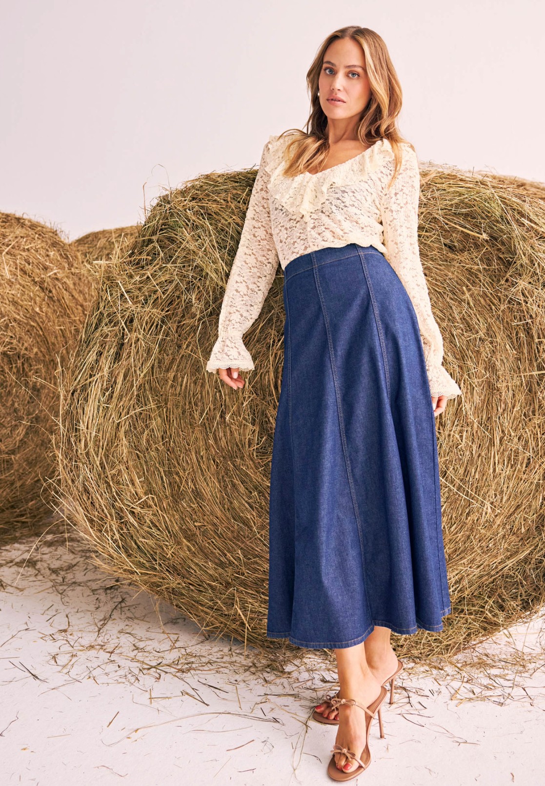 zero Maxi-Jeansrock ausgestellt | Betty Barclay