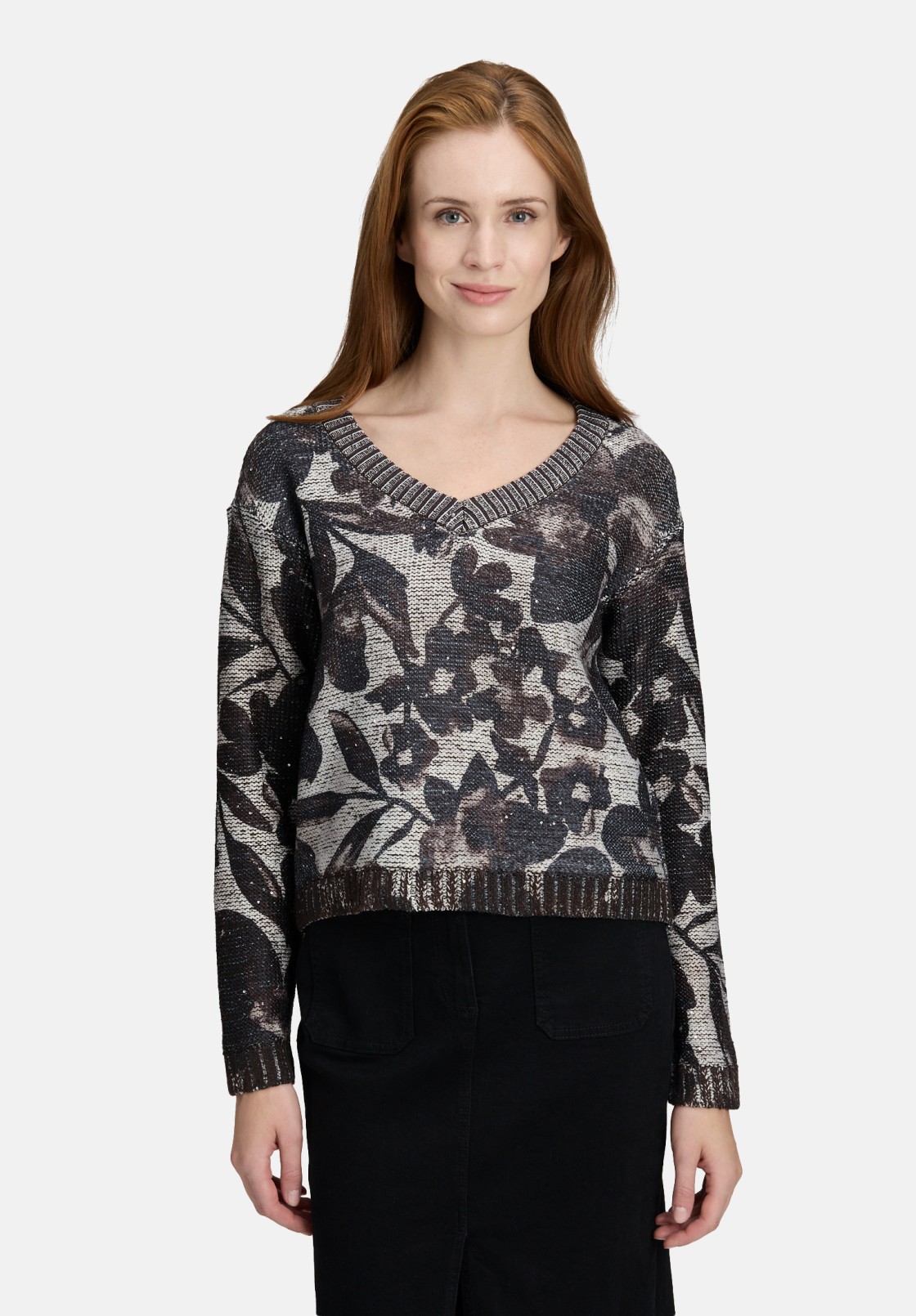 Betty Barclay Grobstrick-Pullover mit Pailletten