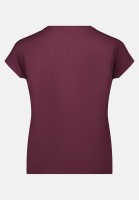 Cartoon Rundhals-Shirt mit Ärmelaufschlag