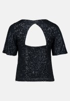 Vera Mont Pailletten-Bluse mit Flügelärmeln