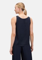 Vera Mont Satin-Bluse mit V-Ausschnitt