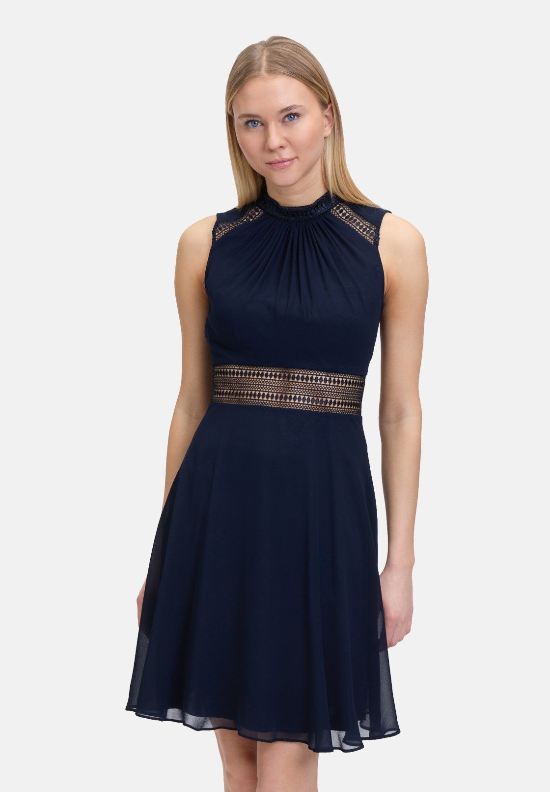 Vera Mont Cocktailkleid mit Spitzeneinsatz