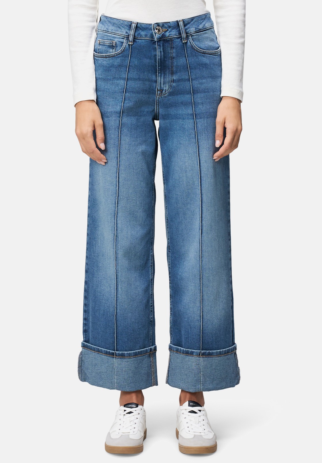 zero Jeans weites Bein mit Umschlag 28 Inch | Betty Barclay