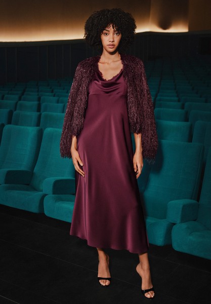 Vera Mont Abendkleid mit Spitzeneinsatz