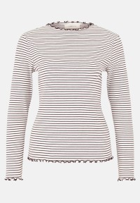 Cartoon Langarm-Shirt mit Kragen