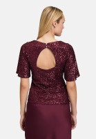 Vera Mont Pailletten-Bluse mit Flügelärmeln