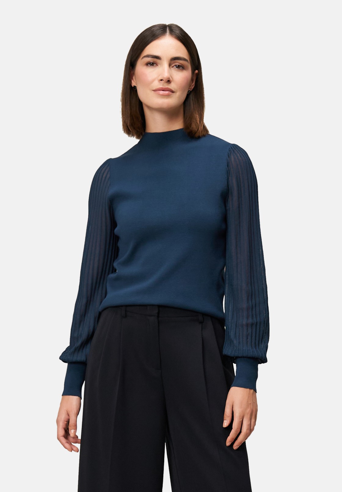 zero Strickpullover mit transparenten Ärmeln | Betty Barclay
