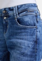 Cartoon Boyfriend-Hose mit Nieten