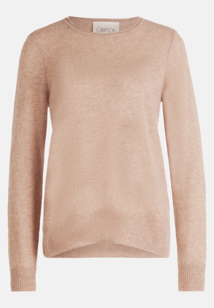 Cartoon Kaschmir-Pullover mit Rundhalsausschnitt