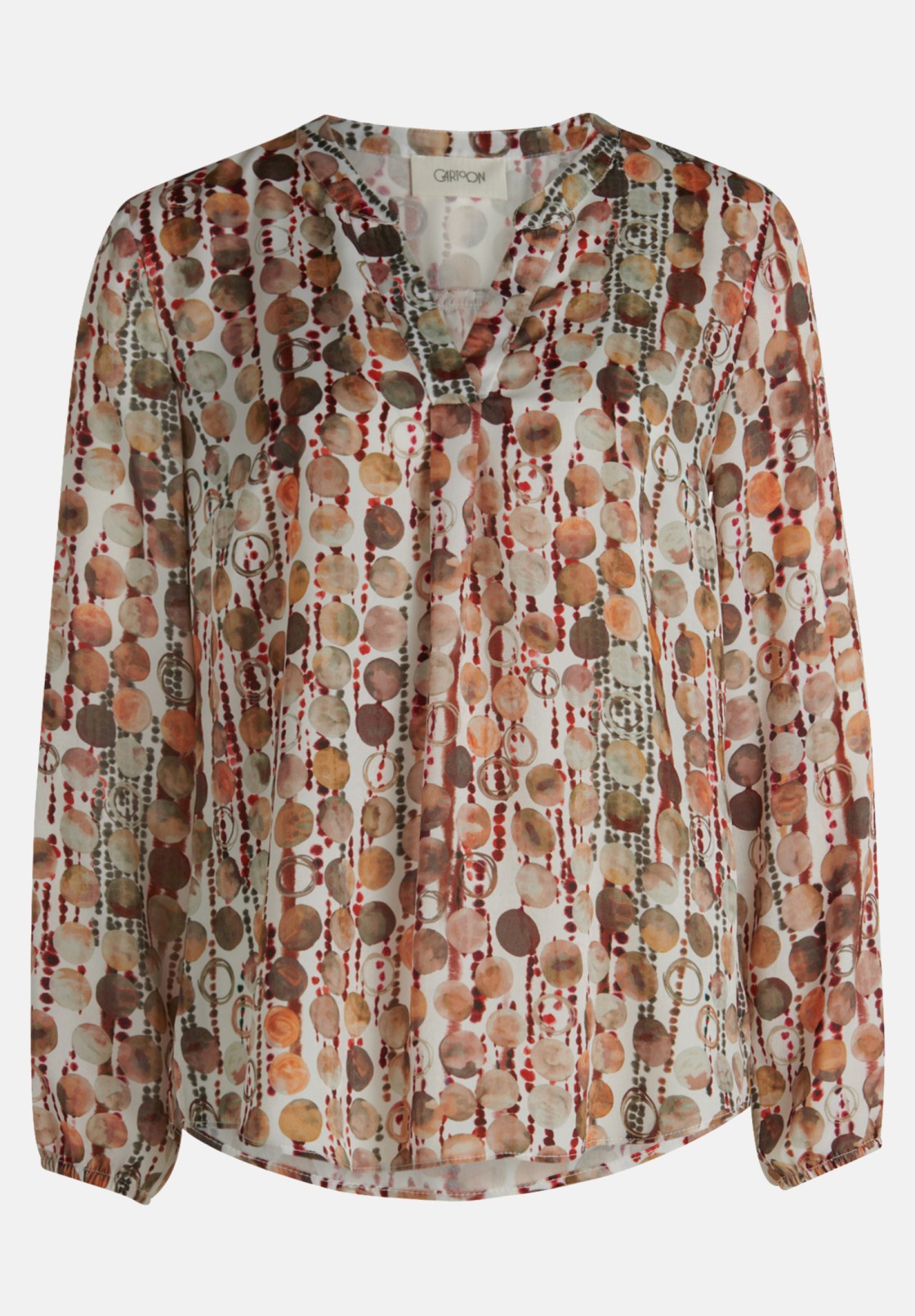 Cartoon Blusenshirt mit Muster