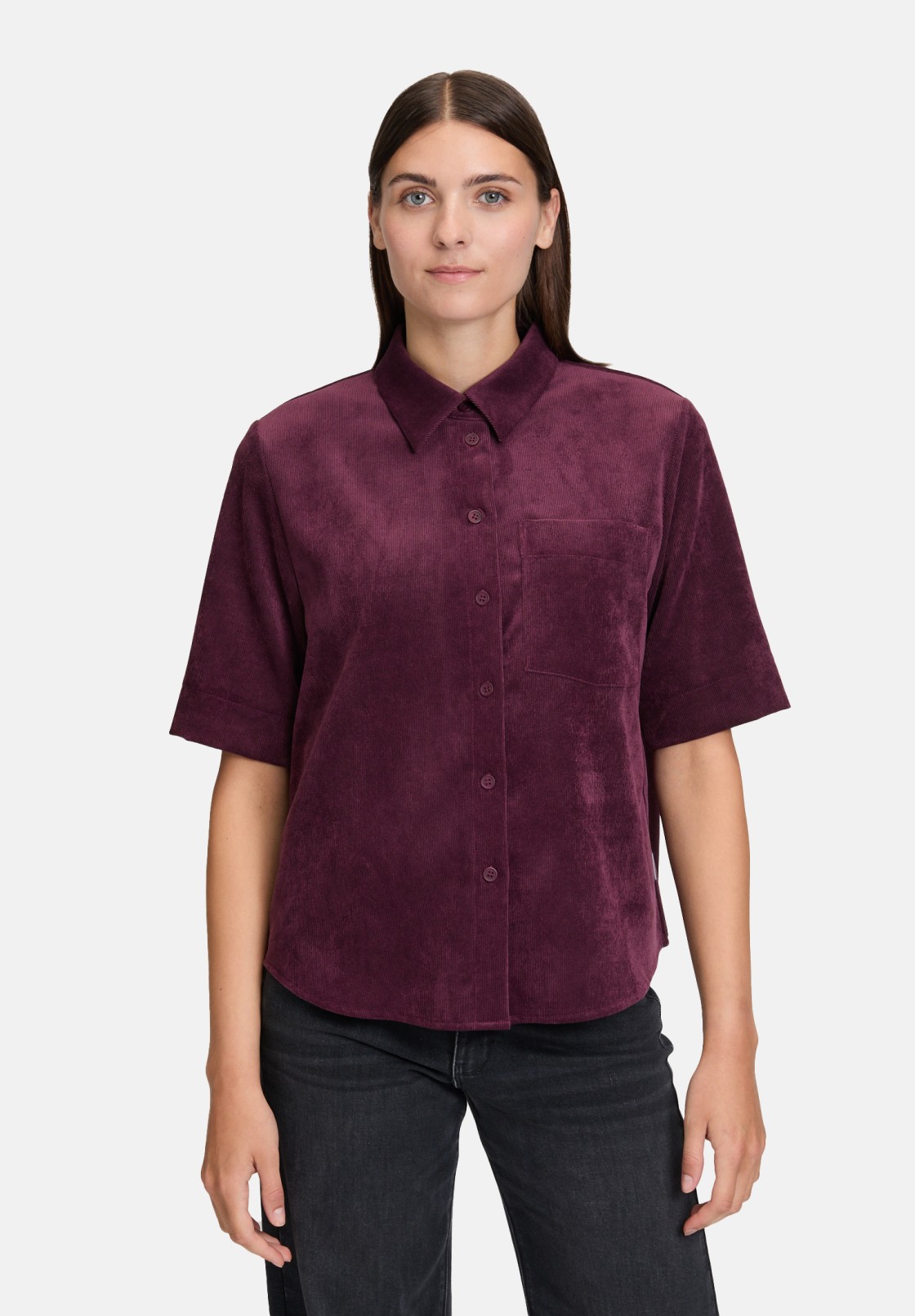 BETTY & CO Hemdbluse mit aufgesetzten Taschen