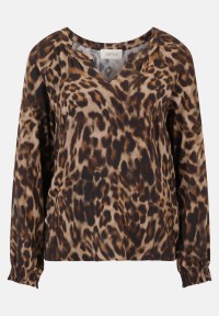 Cartoon Casual-Bluse mit Muster