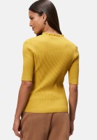 zero Feinstrickpullover kurzarm mit Rüschenkante | Betty Barclay