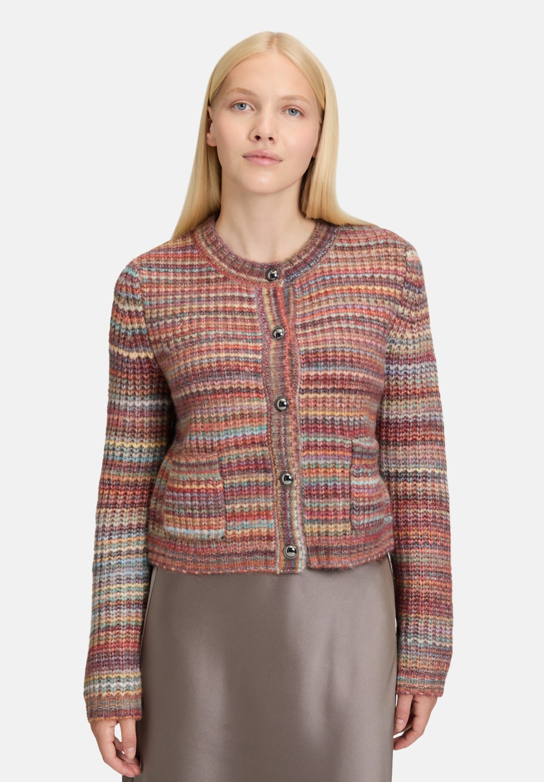 Cartoon Cardigan mit Rundhalsausschnitt