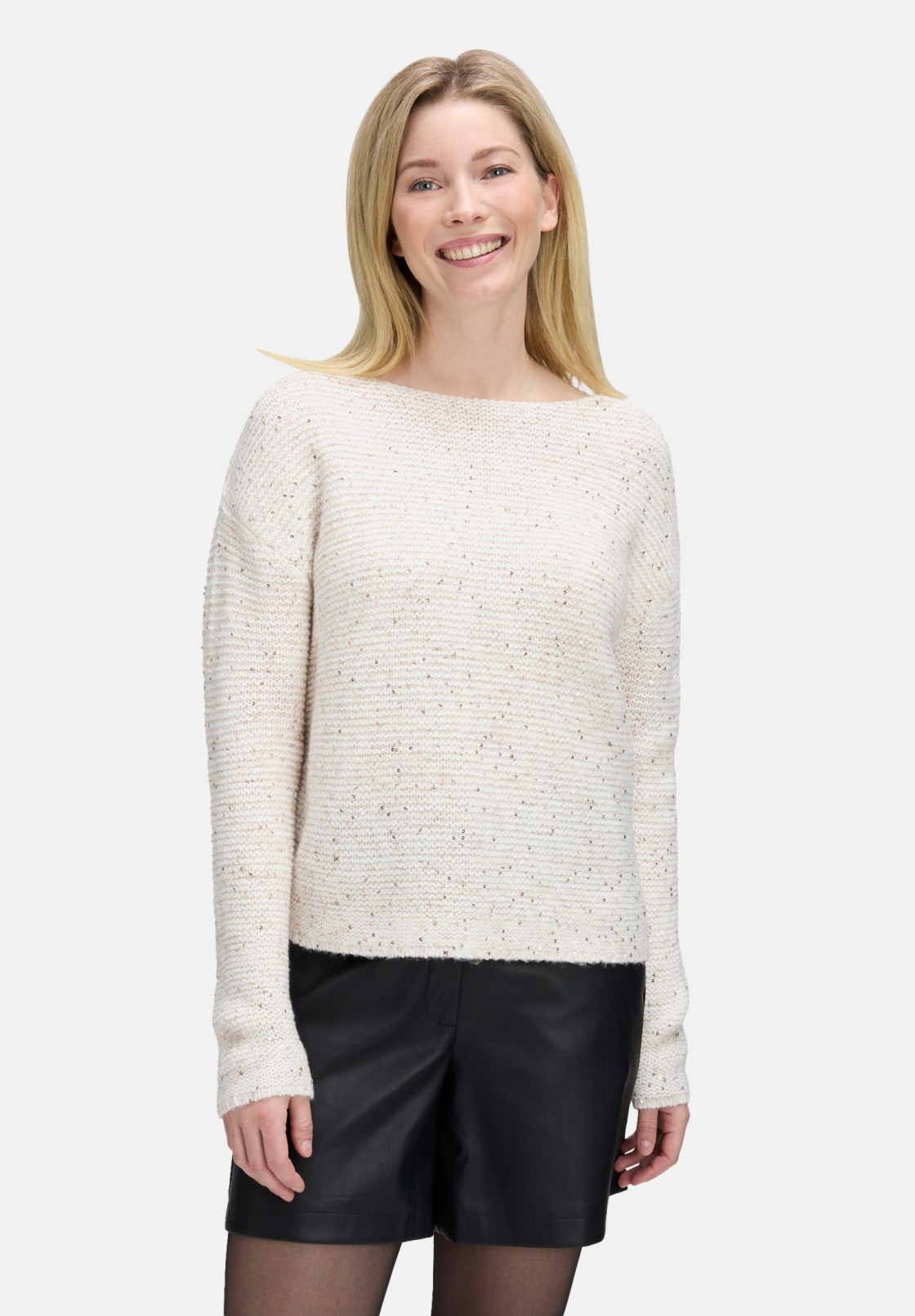 BETTY & CO Strickpullover mit Pailletten