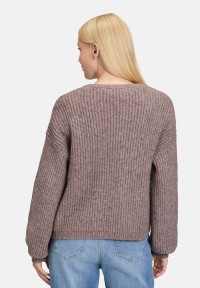 Cartoon Strick-Cardigan mit Taschen
