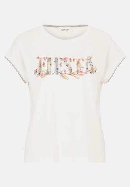 Cartoon Casual-Shirt mit Rundhalsausschnitt