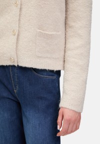 Cartoon Strick-Cardigan mit Knopfleiste
