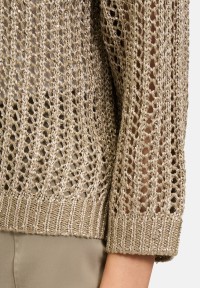 Betty Barclay Lochstrick-Pullover mit Pailletten