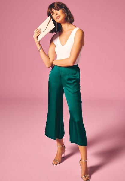 zero Satinhose weites Bein 24 Inch | Betty Barclay