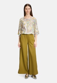 Cartoon Oversize-Bluse mit Muster