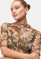 zero Mesh-Blumen-Shirt mit hohem Kragen | Betty Barclay