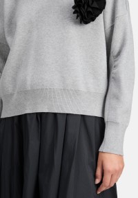 Cartoon Strickpullover mit Rundhalsausschnitt